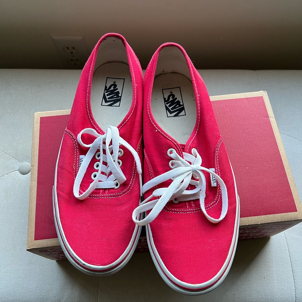 Red Vans men’s 10.5